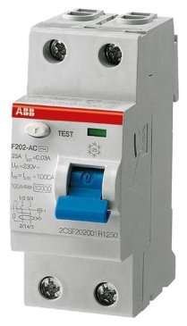 Выключатель дифференциального тока (УЗО) 2п 40A F202 AC-40/0,1 100мA ABB