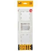Рамка пластик 3 поста IEK BRITE BR-M32-K01 РУ-3-БрБ белый
