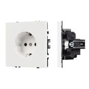 Штепсельная розетка встраиваемая Arlight SCT-NOBE-MEU1-SFPL-WH 054276 белый