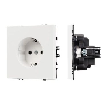 Штепсельная розетка встраиваемая Arlight SCT-NOBE-MEU1-SFPL-WH 054276 белый