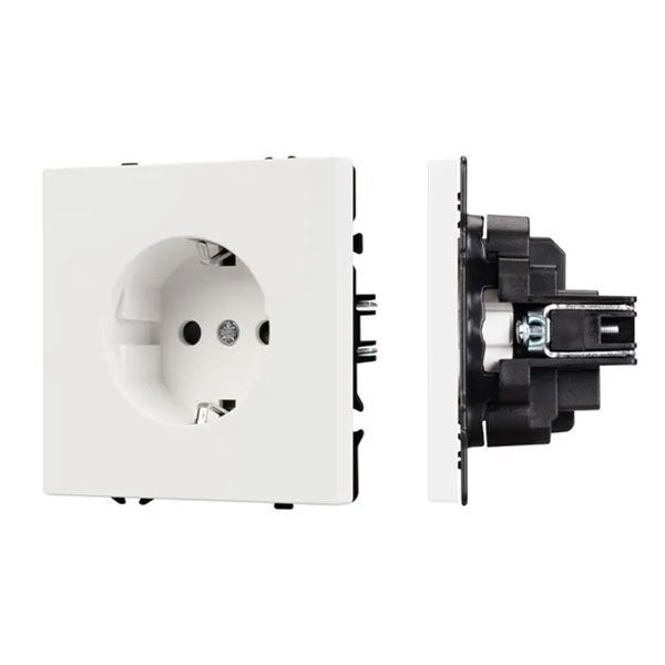 Штепсельная розетка встраиваемая Arlight SCT-NOBE-MEU1-SFPL-WH 054276 белый