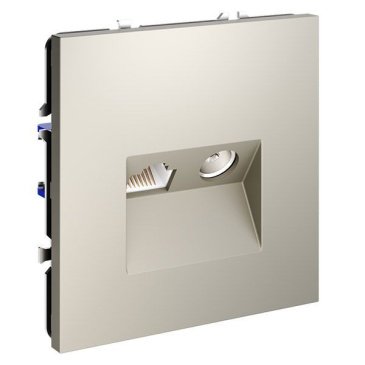 Розетка телевизионная встраиваемая VOLTUM S70 TV+RJ45 кат. 6 кашемир