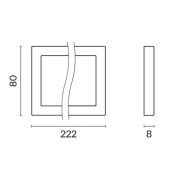 Рамка пластиковая VOLTUM S70 на 3 поста деним
