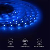 Светодиодная лента Синий 3528 12V  4.8W/m 60Led/метр 00-01 Стандарт 8мм Светодиодная лента Синий 3528 12V  4.8W/m 60Led/метр 00-01 Стандарт 8мм
