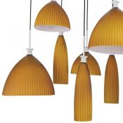Люстра подвесная Lightstar без лампы 810223 AGOLA 12х40W E14 хром/янтарный