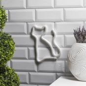 фигурка  светодиодная неоновая «Кошка»  Розовый, 3хАА, USB, 26х23 см
