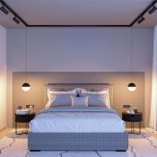Трековый светильник  11W Белый теплый LGD-EMISFERO-TRACK-HANG-4TR-R150 170deg на шинопровод черный 035938