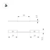 Коннектор гибкий MAG-MICROCOSM-CON-FLEX-POWER (BK) 043240