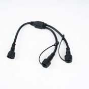 Разветвитель для гирлянд ALEDUS SP-2Lines-B 1-2, 2Pin, черный