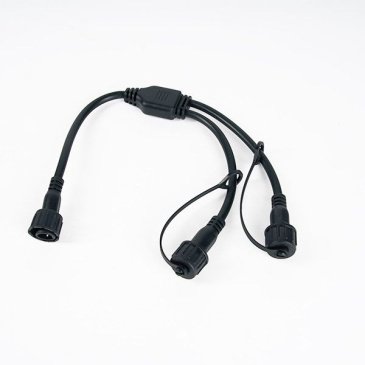 Разветвитель для гирлянд ALEDUS SP-2Lines-B 1-2, 2Pin, черный