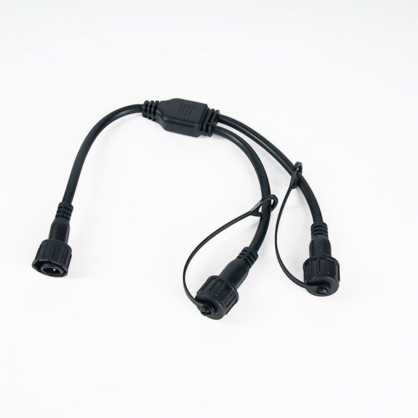 Разветвитель для гирлянд ALEDUS SP-2Lines-B 1-2, 2Pin, черный