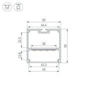 алюминиевый профиль SL-LINE-5050-3000 ANOD (BY) 061754