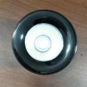 Накладной светильник  10W Белый теплый Luminosity ROTATE дим. откидной поворотный круглый черный с серебряной вставкой Уценка!
