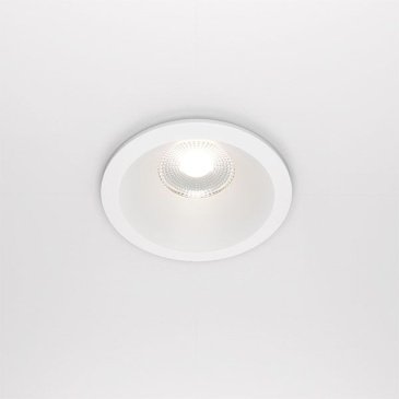 Встраиваемый светильник  12W Белый дневной DL034-L12W4K-W Зум/Zoom 60deg 230V IP65 круглый белый