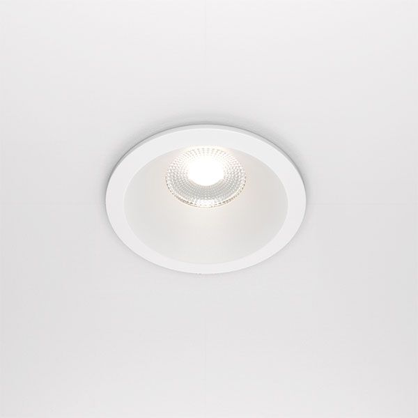 Встраиваемый светильник  12W Белый дневной DL034-L12W4K-W Зум/Zoom 60deg 230V IP65 круглый белый