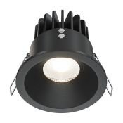 Встраиваемый светильник  12W Белый дневной DL034-L12W4K -D-B Зум/Zoom 60deg 230V IP65 круглый белый