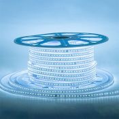Светодиодная лента Белый 2835 220V  8W/m  120Led/м герм 17-39 Стандарт IP65 50М