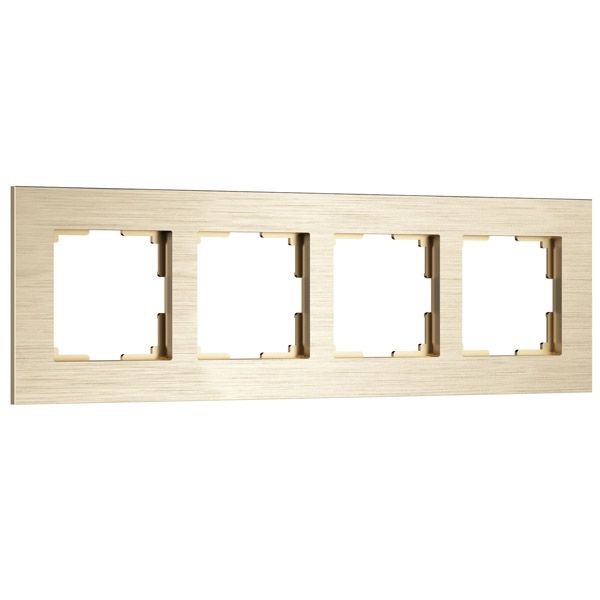 Рамка металлическая 4 поста WERKEL AluMax W0043511 шампань