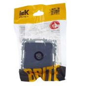 ТВ-розетка встраиваемая оконечная IEK BRITE BR-A10-O-K35 РТВ11-0-БрМ маренго