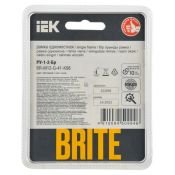 Рамка стеклянная 1 пост IEK BRITE BR-M12-G-41-K98 РУ-1-2-Бр песчаный RE