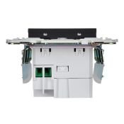 Розетка встраиваемая USB IEK SKANDY A+C 18Вт SK-U22-018-K48 SK-R13T титан
