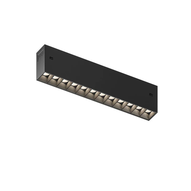 Трековый светильник однофазный   9W Белый-MIX SMART GRILL DK8301-BK IP20 на шинопровод управляемый ZigBee черный