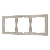 Рамка пластик 3 поста Arlight FRM-NOBE-SFPL-3-CA 059458 кашемир