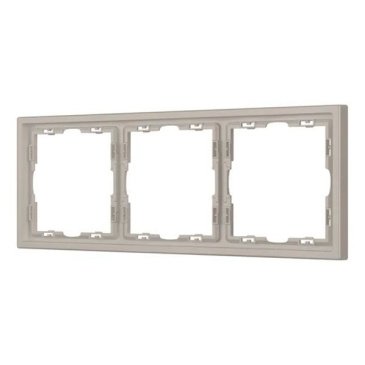 Рамка пластик 3 поста Arlight FRM-NOBE-SFPL-3-CA 059458 кашемир