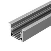алюминиевый профиль S2-LUX с экраном S2-LINIA55-F-2500 ANOD+OPAL  021176