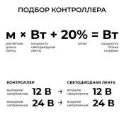 Контроллер RGBW 04-104 (12-24V, 288-576W) с пультом