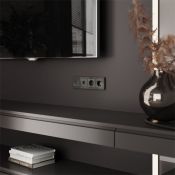 ТВ-розетка встраиваемая оконечная  WERKEL W1183044 графит акрил