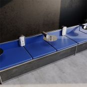 Рамка стеклянная VOLTUM S70 на 3 поста белый глянцевый
