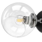 Накладной светильник -бра Lightstar без лампы 785627 BETA 2x40W E27 220V IP20 черный/прозрачный