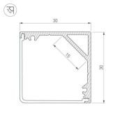 алюминиевый профиль S-LUX SL-KANT-H30-2000 ANOD 019333