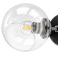Накладной светильник -бра Lightstar без лампы 785627 BETA 2x40W E27 220V IP20 черный/прозрачный