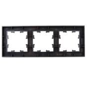 Рамка стеклянная 3 поста IEK BRITE BR-M32-G-K03 РУ-3-2-БрСе серый