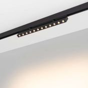 Магнитный трековый светильник 12W Белый теплый MAG-DOTS-FOLD-25-S400 30deg  24V на магнитный шинопровод черный 034219