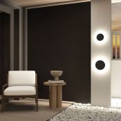 светильник   9W Белый теплый ALTA DK9781-BK 220V IP65 круглый накладной черный