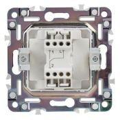 Выключатель встраиваемый одноклавишный проходной IEK SKANDY SK-V12-0-10-K01 SK-V02W арктический белый