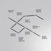 Шинопровод однофазный TRX001-111W 1.0м Unity универсальный белый