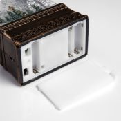 фигурка  светодиодная  «Фонарь с городом», 10.7х20.5х6.2 см, пластик, USB, батарейки ААх3, свечение тёплое белое