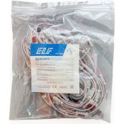 Светодиодный модуль герм. 1led Красный 2835smd 12V квадратный с линзой ELF SOL+DOT R