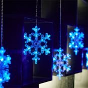 гирлянда   6W  ЗАНАВЕС Снежинки Синий UL-00007336 LD-E1503-072-DTA BLUE IP20 SNOWFLAKES-3