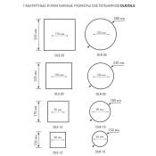 Накладной светильник  25W Белый холодный  Estares DLS- 25W 220V IP44 квадратный белый