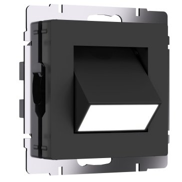 Встраиваемый светильник    1W Белый дневной Turn W1154708 220V IP20 квадратный поворотный черный матовый