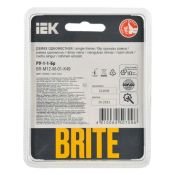 Рамка металлическая 1 пост IEK BRITE BR-M12-M-01-K49 РУ-1-1-Бр латунь RE
