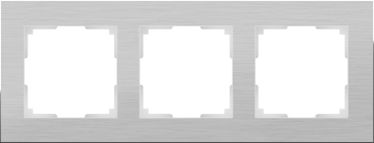 Рамка металлическая 3 поста WERKEL Aluminium WL11-Frame-03 / W0031706 алюминий
