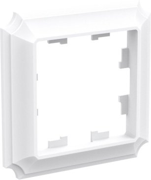 Рамка пластик 1 пост ATLASDESIGN ANTIQUE ATN101301 белый