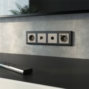 ТВ-розетка встраиваемая оконечная  WERKEL W1283004 дымчатый