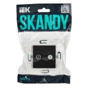 Розетка встраиваемая комбинированная IEK SKANDY SK-AF20-O-K02 SK-A13Bl TV+SAT черный